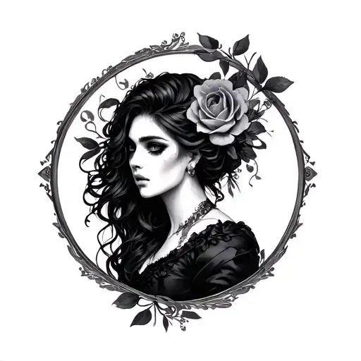 Dark Romance tattoo design idea