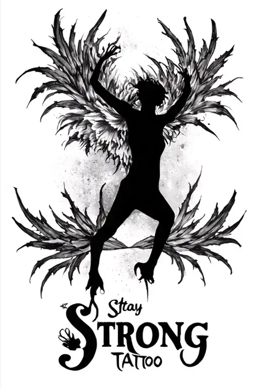 stay strong tattoo design idea