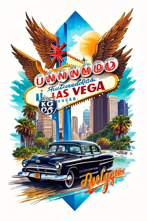 New York, Dublin, Prague, Orlando, Miami, Route 66, Stockholm, Las Vegas, Nashville, Memphis tattoo design idea