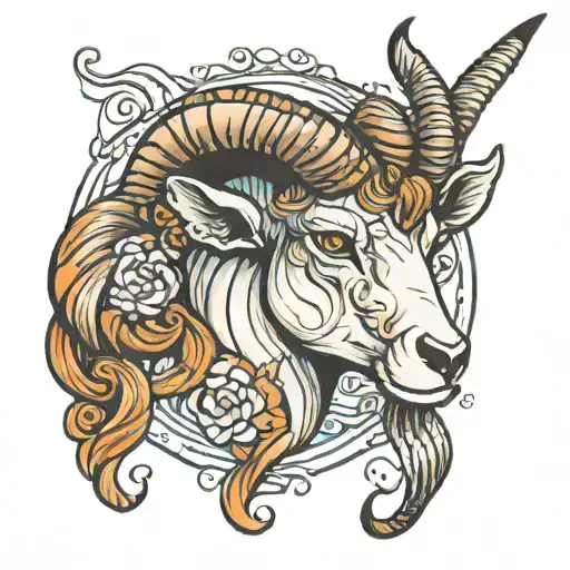 Aries tattoo design idea
