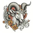 Aries tattoo design idea