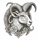 Aries tattoo design idea