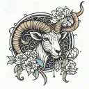Aries tattoo design idea