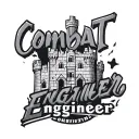 "Combat Engineer" engineer castle with army logo incorporated tattoo design idea