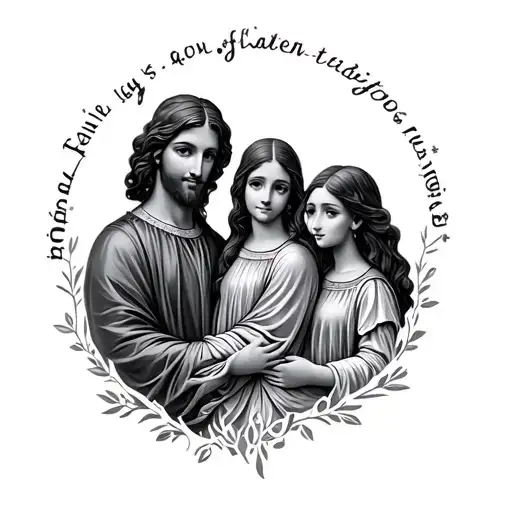 family is god tattoo design idea