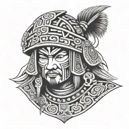 Hmong warrior tattoo design idea