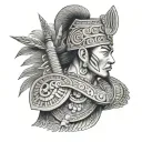 Hmong warrior tattoo design idea