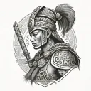 Hmong warrior tattoo design idea