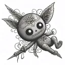 Voodoo Doll tattoo design idea