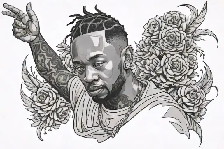 Kendrick Lamar damn tattoo design idea