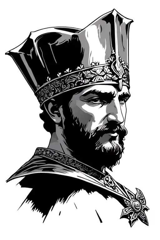 king Baldwin IV of Jerusalem tattoo design idea