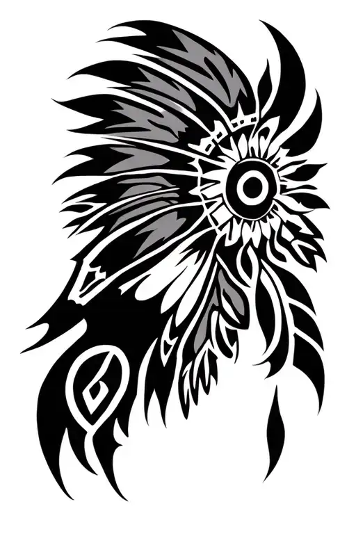 Cherokee Tribal tattoo design idea