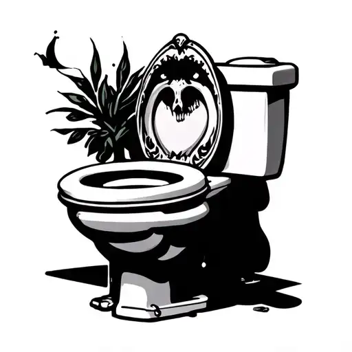 skibidy toilet tattoo design idea
