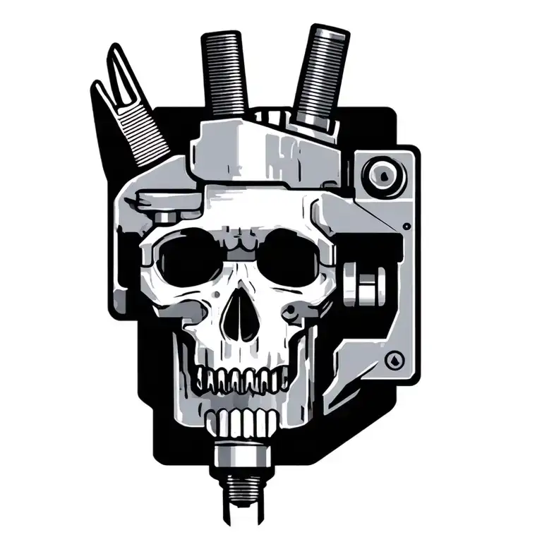 machinist calipers simple tattoo tattoo design idea