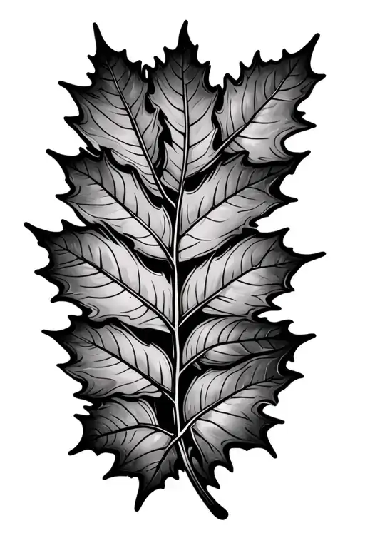 the ohio state buckeye leafs tattoo design idea