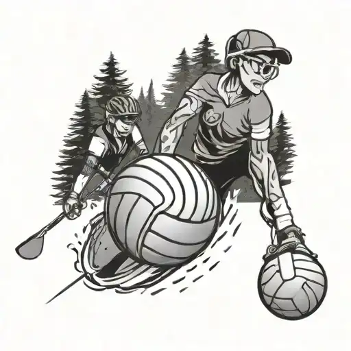 WifeKidsDeceased family Volleyball, golf, tennis, pickle ball, mountain bike, snow shoeing, skiing, running, hockey,  tattoo design idea
