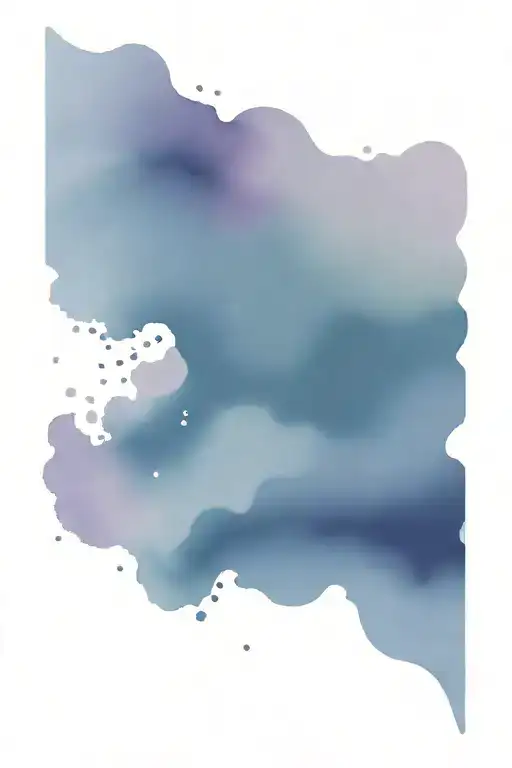 simple abstract ocean element tattoo design idea