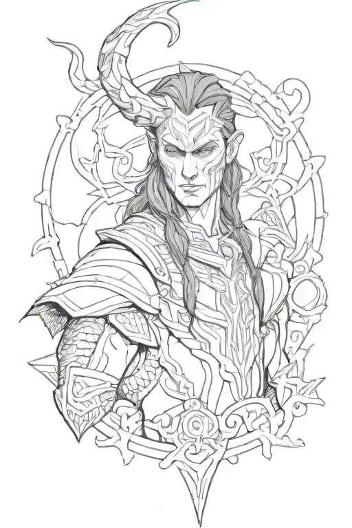 Loki tattoo design idea