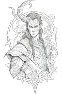 Loki tattoo design idea
