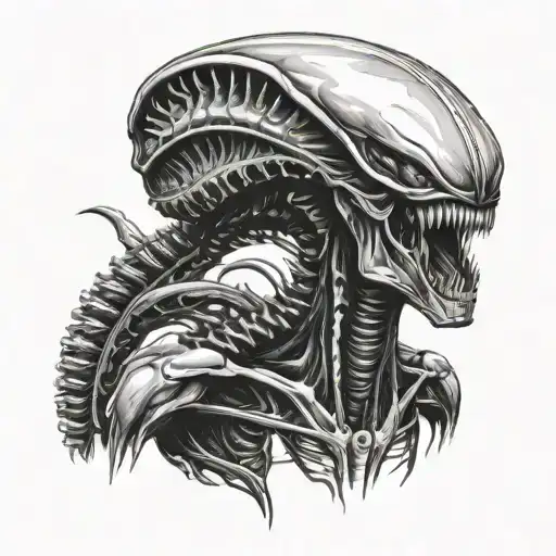 Xenomorph tattoo design idea