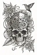mental health struggles depression suicide tattoo design idea