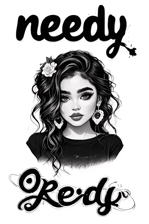 needy by Ariana grande tattoo design idea