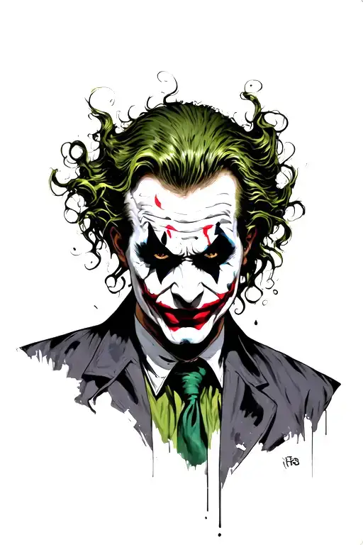 Joker why do serious tattoo design idea
