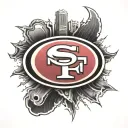 49ers logo tattoo design idea