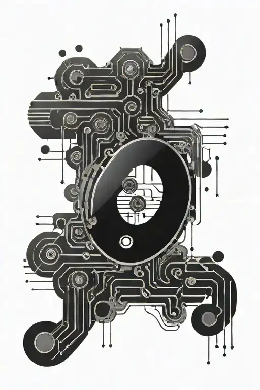 morse code flowing tattoo design idea