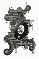 morse code flowing tattoo design idea