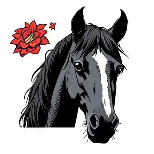 the view from halfway down bojack horseman tattoo design idea