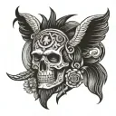 Tattoo at Roman Empire style with deep meaning of willpower of man spirit , you need to convey the masculinity energy  tattoo design idea