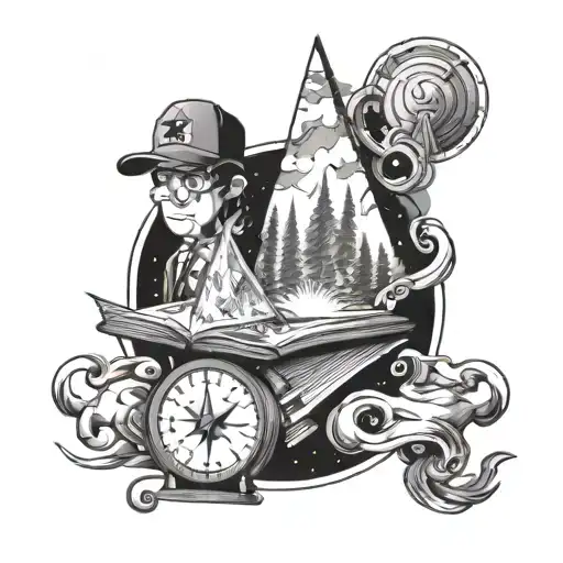 gravity falls journal 3  tattoo design idea