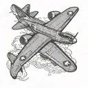 b2 bomber tattoo design idea