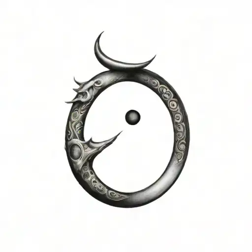 Mexican moon tattoo design idea