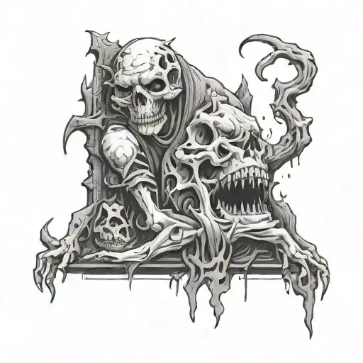 Aggrogoth tattoo design idea