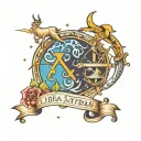 Libra & Sagittarius tattoo design idea