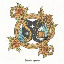 Libra & Sagittarius tattoo design idea