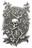 poison tree tattoo design idea