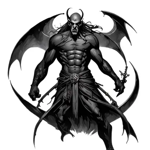 Nuada from Hellboy 2 full body tattoo design idea