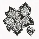 Fijian tribal patterns tattoo design idea