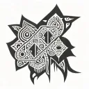 Fijian tribal patterns tattoo design idea