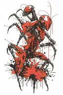 mantis dancing tattoo design idea