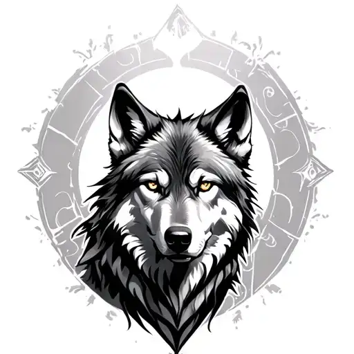 Sigma Wolf tattoo design idea
