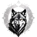 Sigma Wolf tattoo design idea