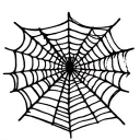 spider webs entwined, spider webs only, no spider, tattoo design idea
