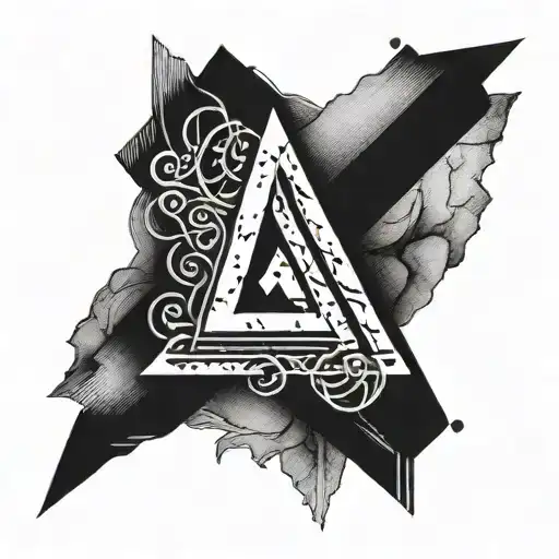 protective rune sign tattoo design idea