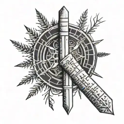 Ogham tattoo design idea