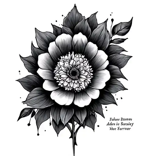 Abuse Survivor tattoo design idea