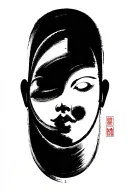 zen brush stroke simplicity simple grounded self awareness tattoo design idea